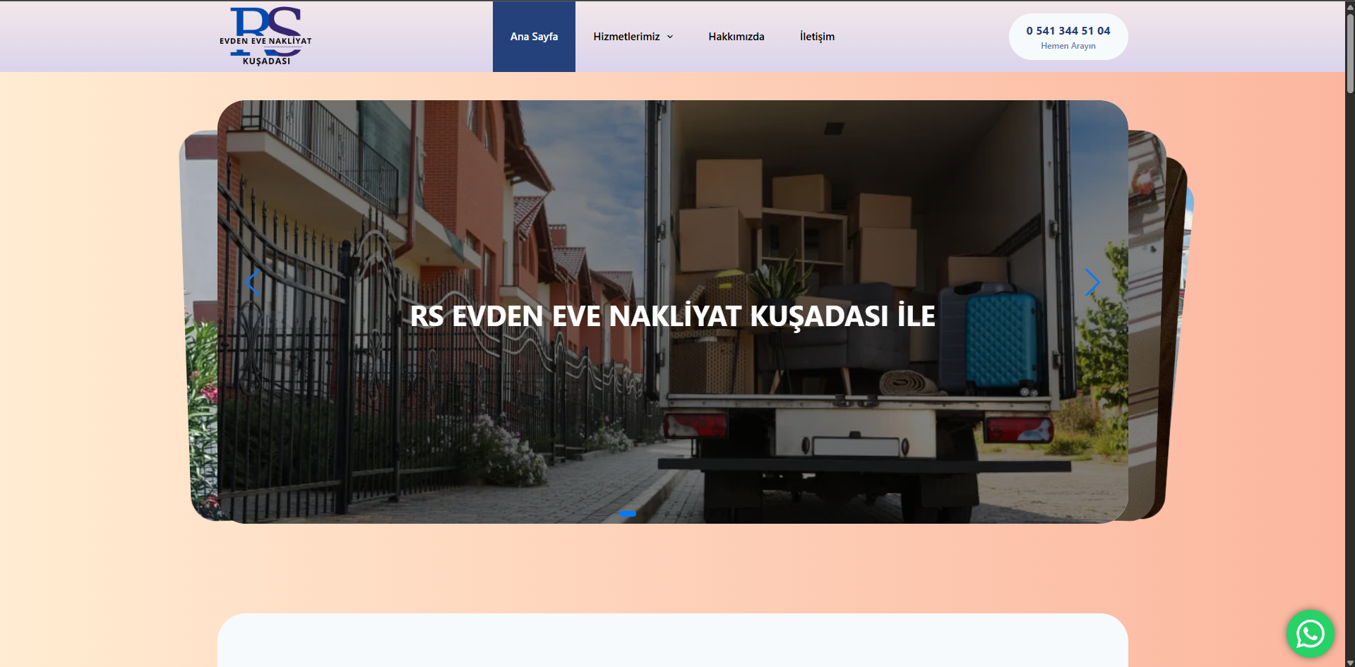 RS Kuşadası Evden Eve Nakliyat web sitesi önizlemesi